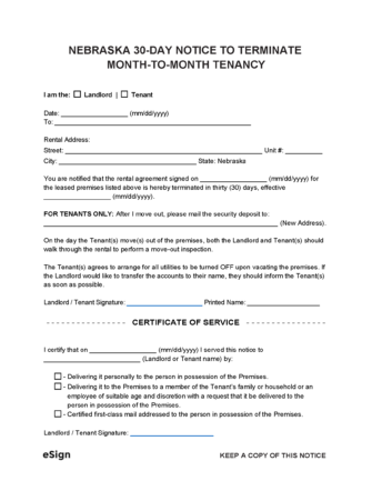 printable eviction notice free