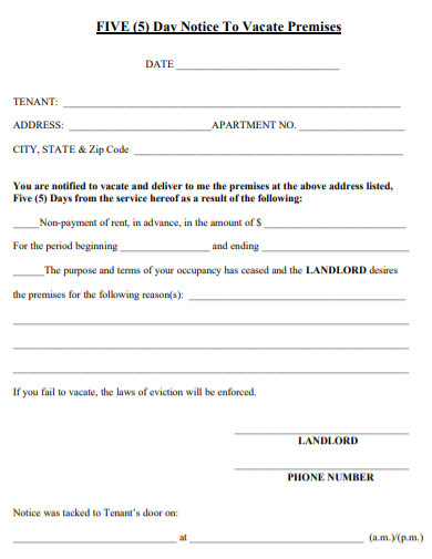 printable eviction notice free