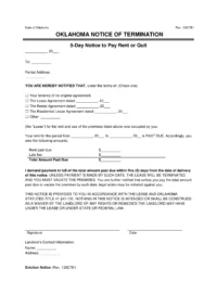 printable eviction notice oklahoma
