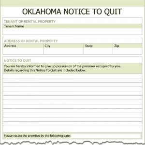 printable eviction notice oklahoma