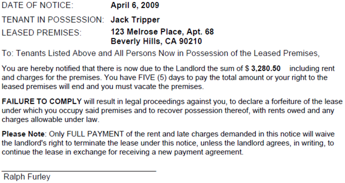 printable eviction notice virginia