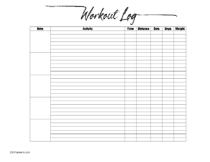 Free Fitness Planner Printable Book | Customize Online &  Print