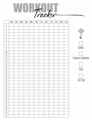 Free Fitness Planner Printable Book | Customize Online &  Print