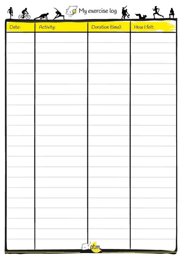 Exercise Log | at the minute