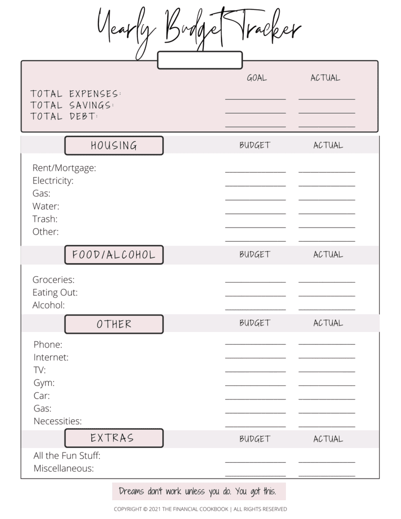 FREE Printable Expense Tracker: The Downloadable Budget Binder You ...