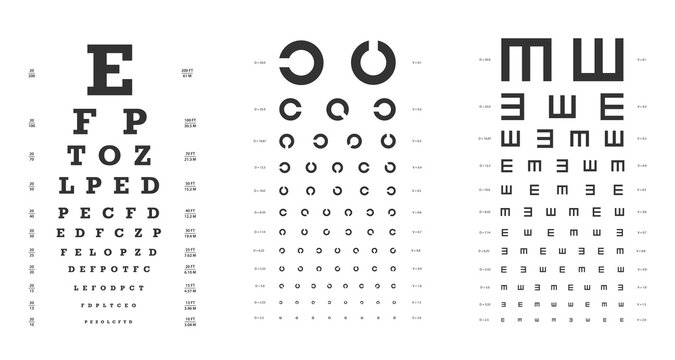 Eye Chart Vector-Bilder: Stock-Fotos &  -Videos. | Adobe Stock