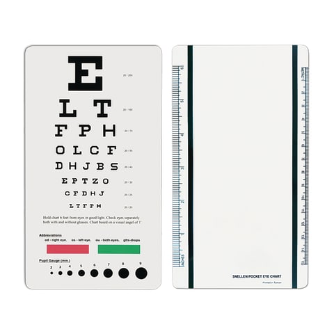 Pocket Snellen Eye Chart | Hopkins Medical Products