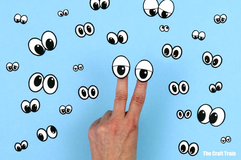 Paper googly eyes - The Craft Train