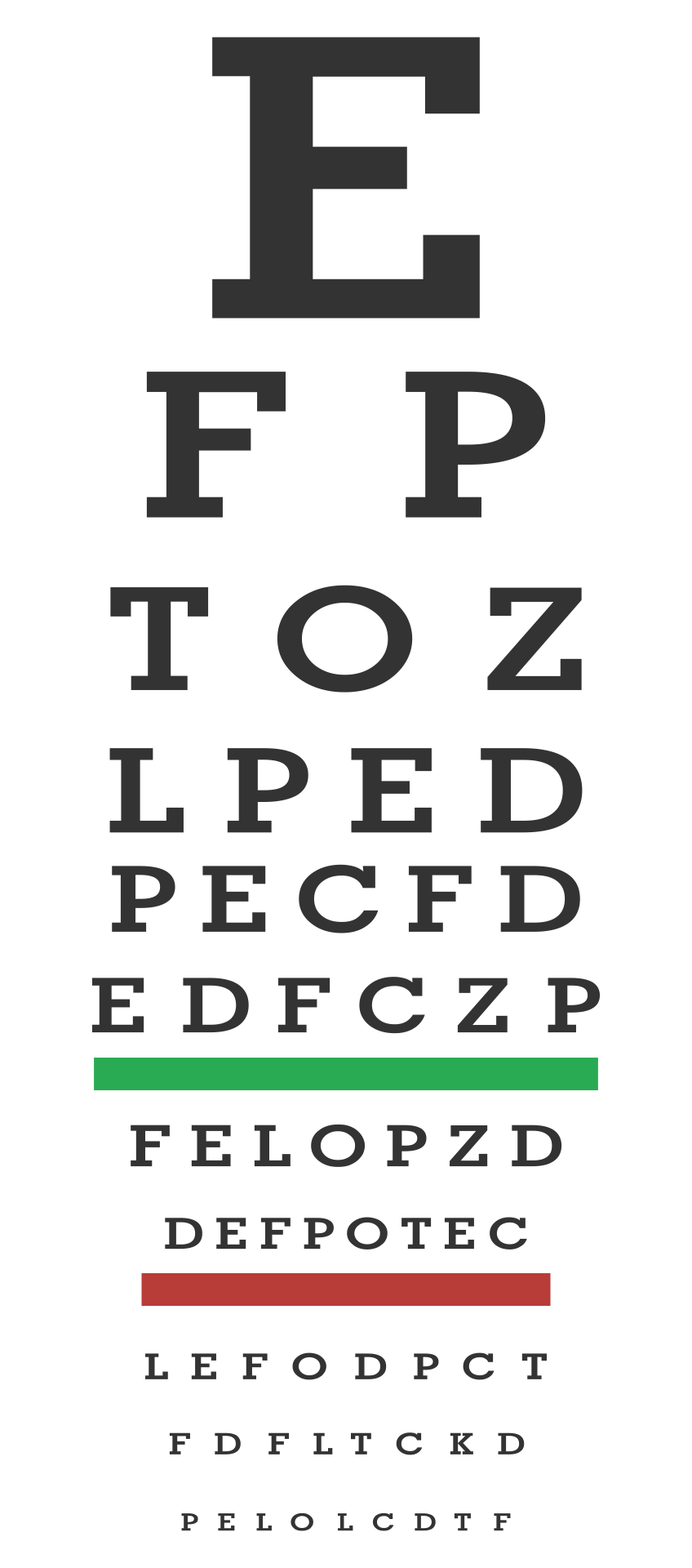 Preschool Eye Charts - 10 Free PDF Printables | Printablee