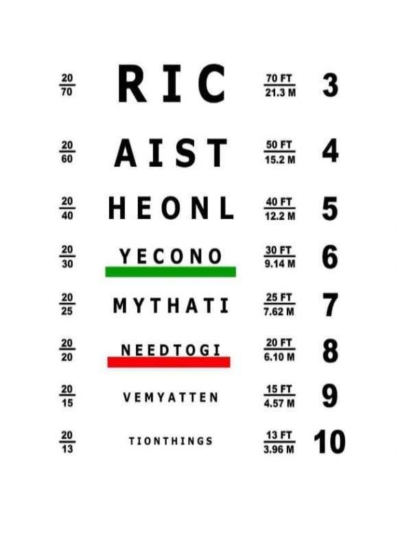 50 Printable Eye Test Charts - PrintableTemplates