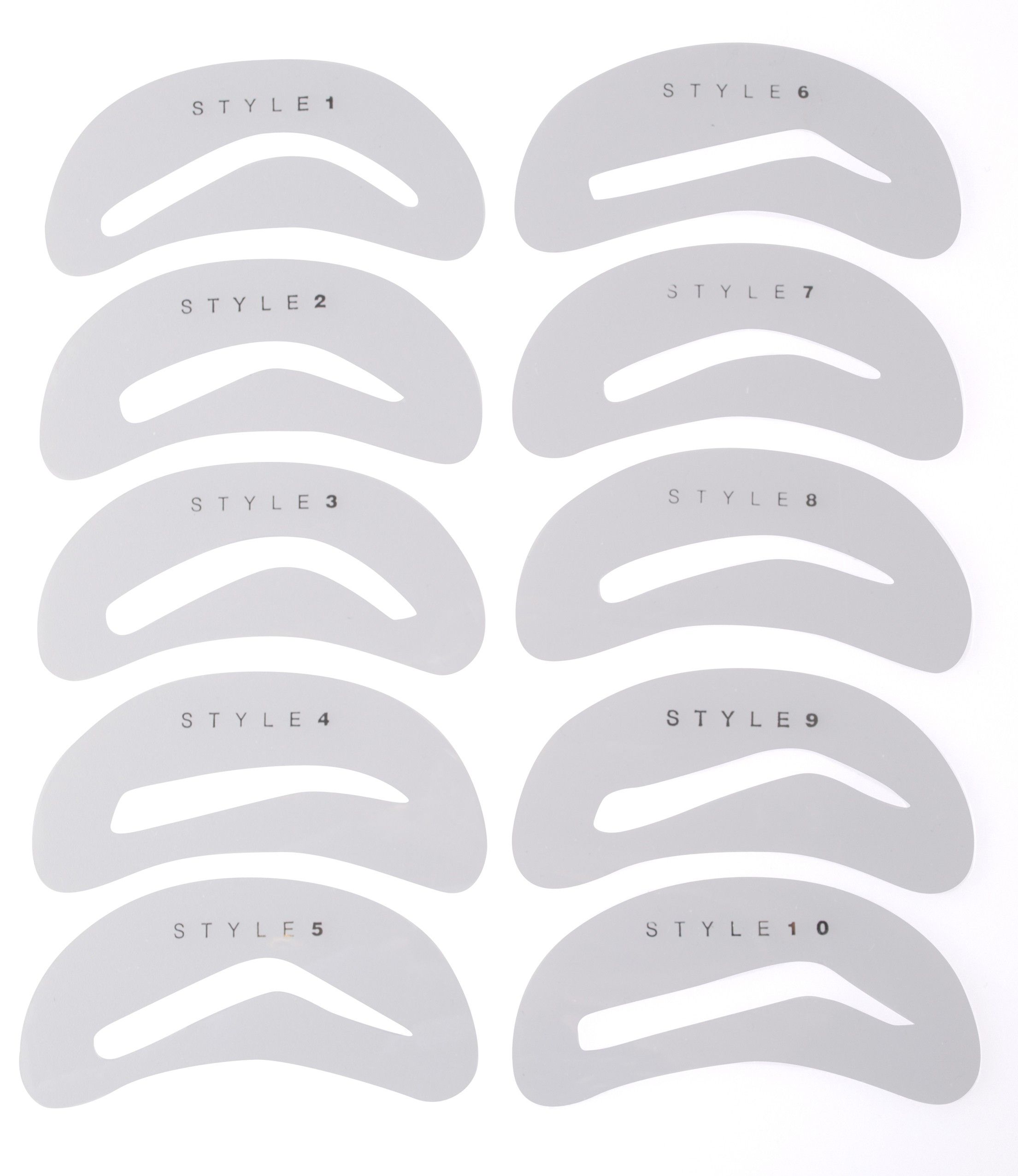 Eyebrow Stencils Kit - 16 Free PDF Printables | Printablee