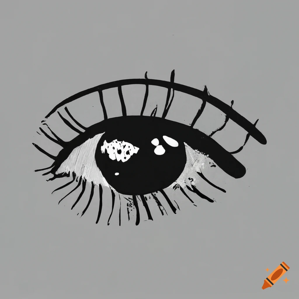 printable eyes black and white