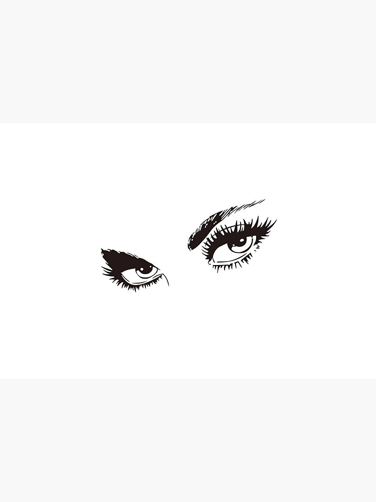 printable eyes black and white