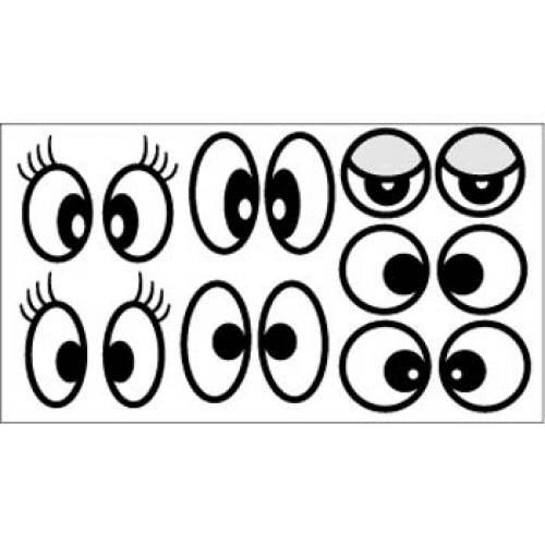 printable eyes black and white