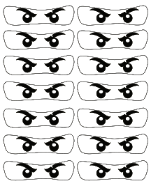 printable eyes ninjago