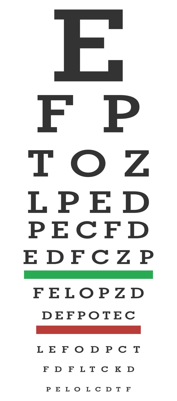 Printable Eye Chart | Eye chart printable, Eye chart, Eye test chart