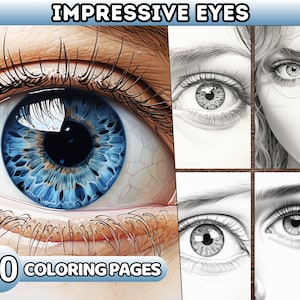 Realistic Eyes Coloring Pages Woman Eye Printable Man Eye Coloring ...