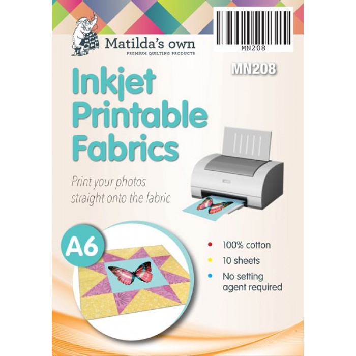 New Peel &  Stick Inkjet Cotton Non Washable Printable Fabric A4 White Packs  | eBay