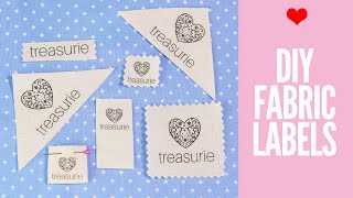How to Make Clothing Labels: DIY Fabric Labels Cheaply | TREASURIE
