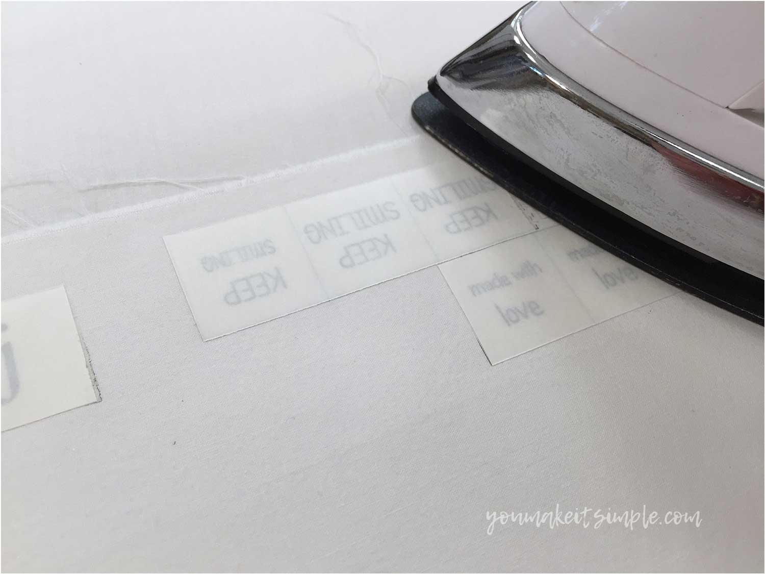 DIY Printable Fabric Labels | Easy Iron-On Method - You Make It Simple