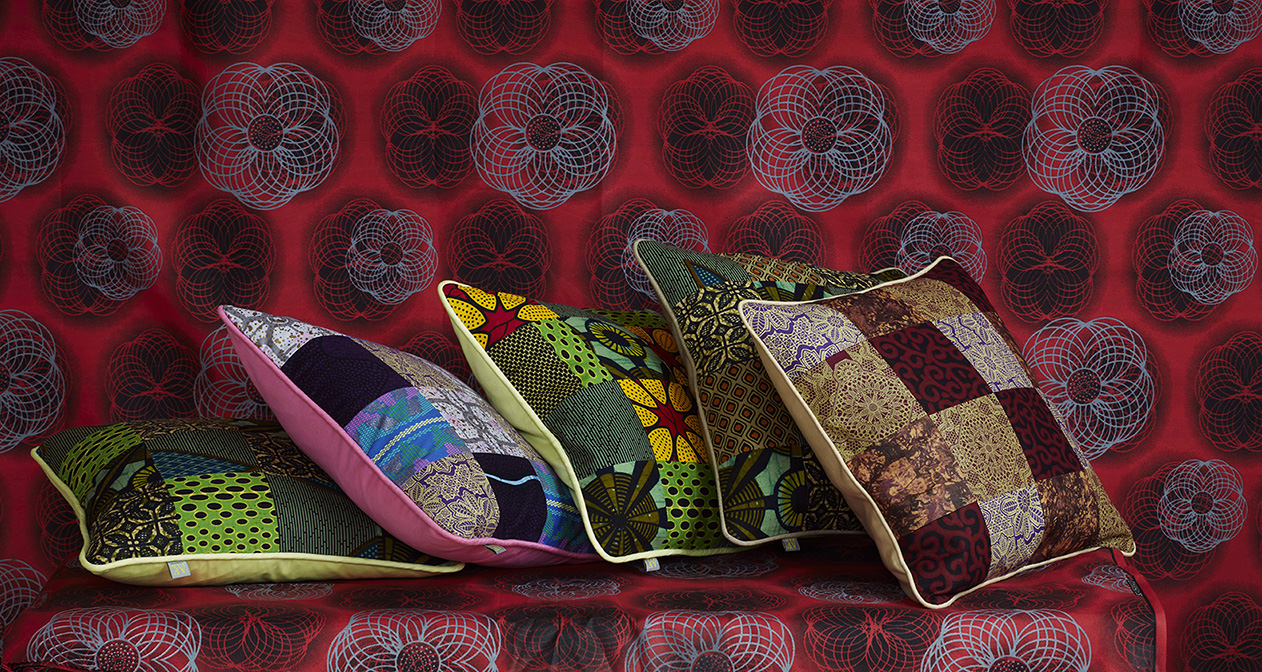 Textile Print Fabric Cushions ‣ Afrique Fabrique London