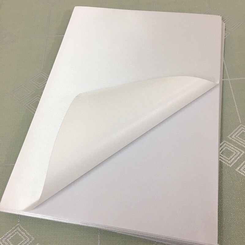 50 Blatt selbstklebend Baumwolle Stoff Etiketten Laserdruck Papier  Kleidungsstüc