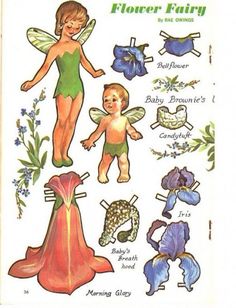 printable fairy paper dolls