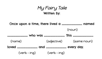 printable fairy tale mad libs