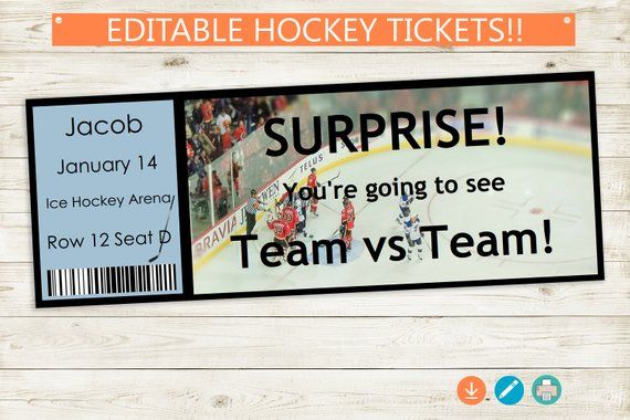printable fake hockey tickets