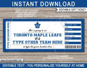 printable fake hockey tickets