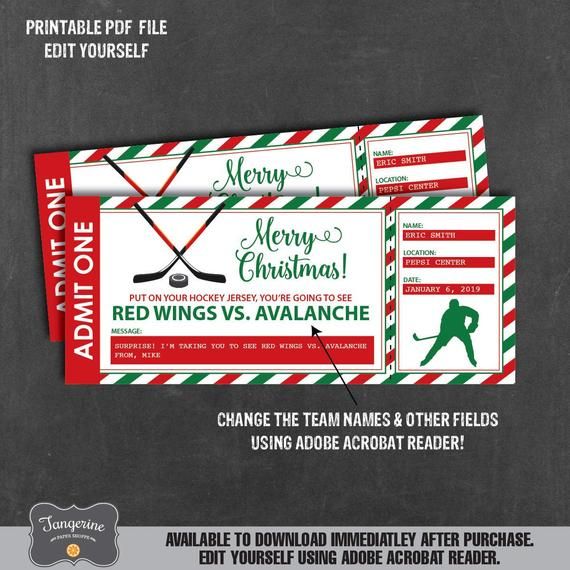 printable fake hockey tickets