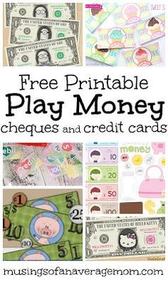 printable fake money and checks