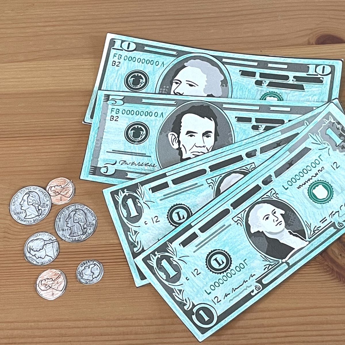 printable fake money and checks