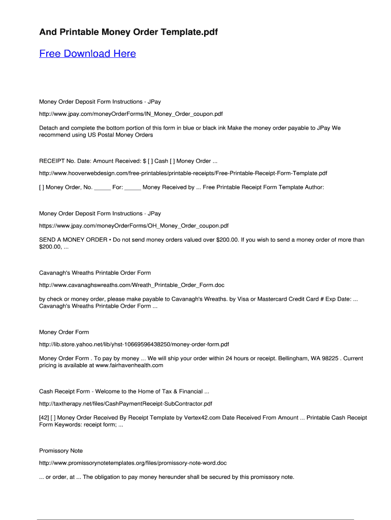 printable fake money orders