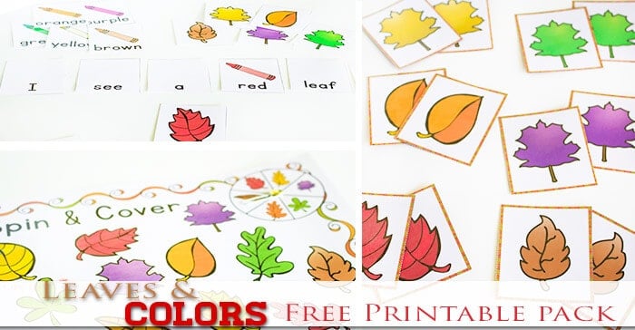 printable fall leaves in color