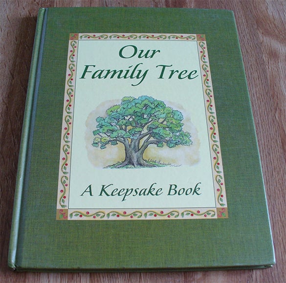 printable family tree book