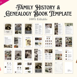 printable family tree book