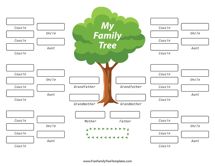 printable family tree chart with siblings