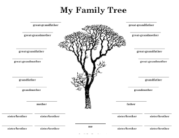 printable family tree chart with siblings