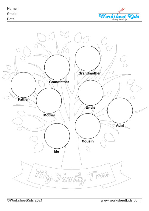 Family Tree Worksheets for Kids: Free Printables &amp; Fun Activities