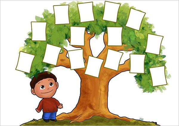 printable family tree for kindergarten