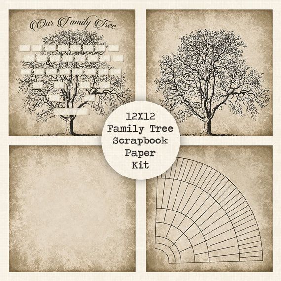 printable family tree for scrapbook