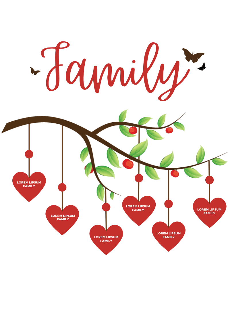 61 Free Family Tree Templates - Printable / Downloadable / Editable