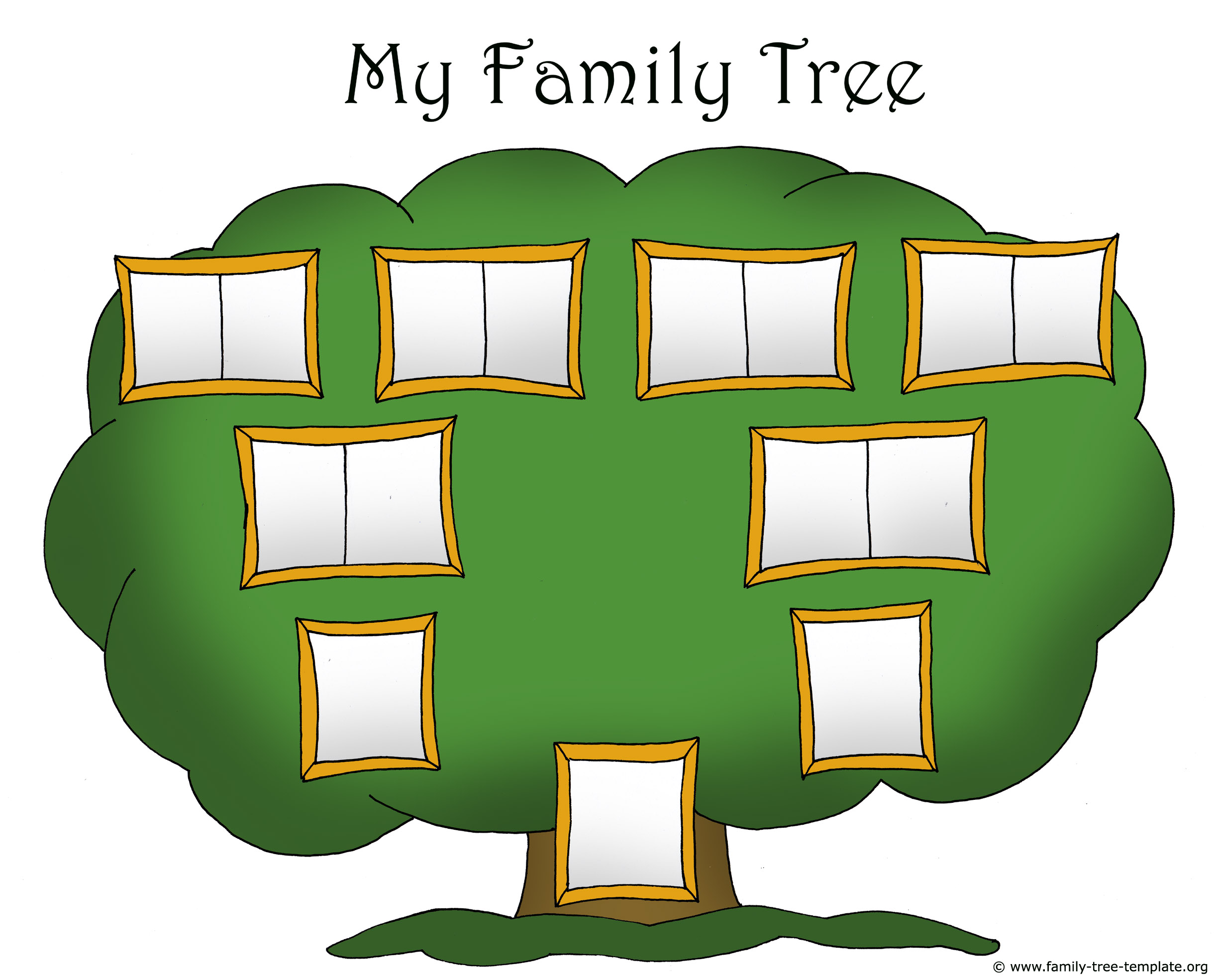 Family Tree Template for Kids: Printable Genealogy Charts - Worksheets ...