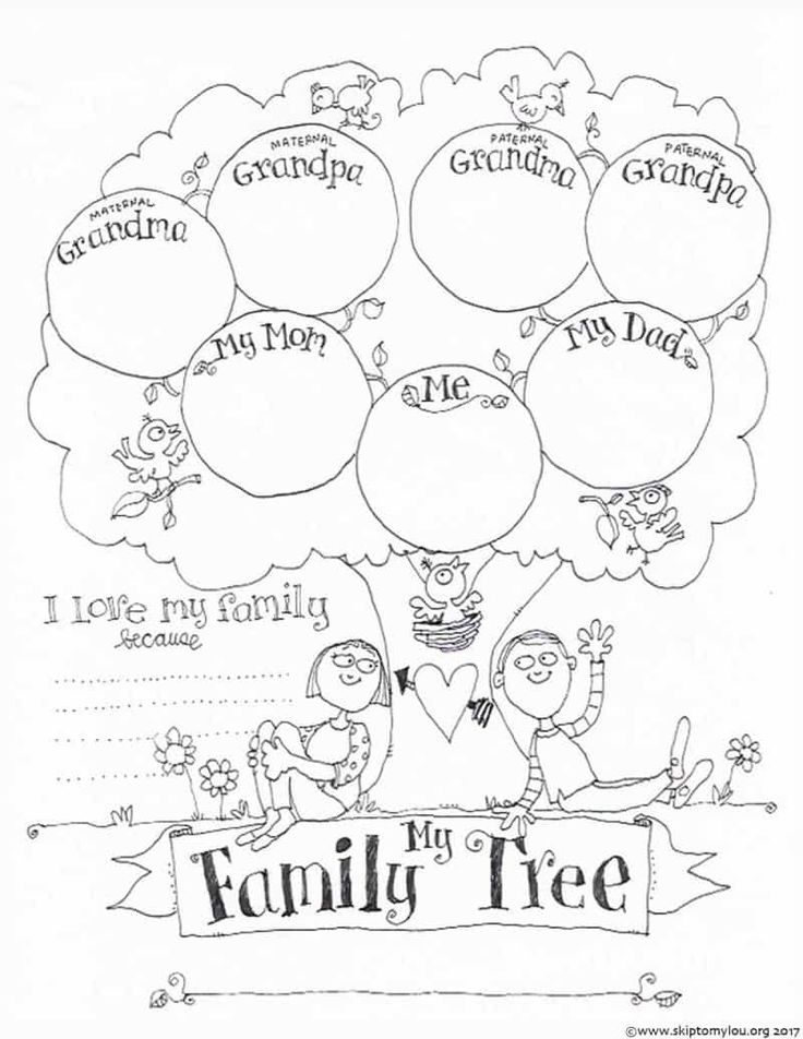 printable family tree worksheet