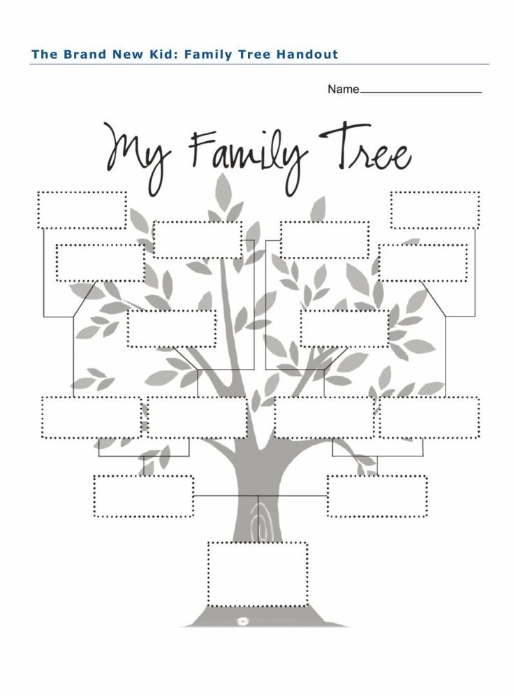 printable family tree worksheet