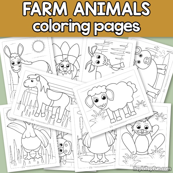 printable farm animal pictures to color