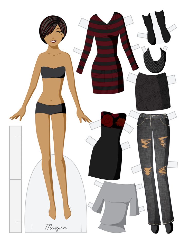 printable fashion model paper dolls