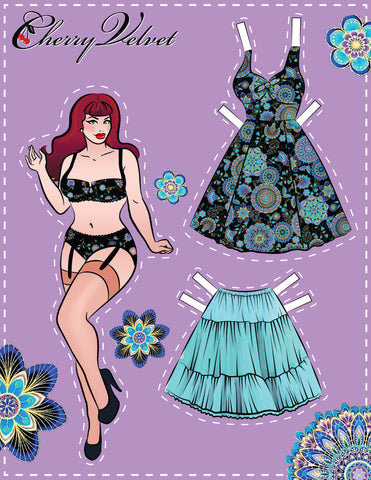 printable fashion model paper dolls