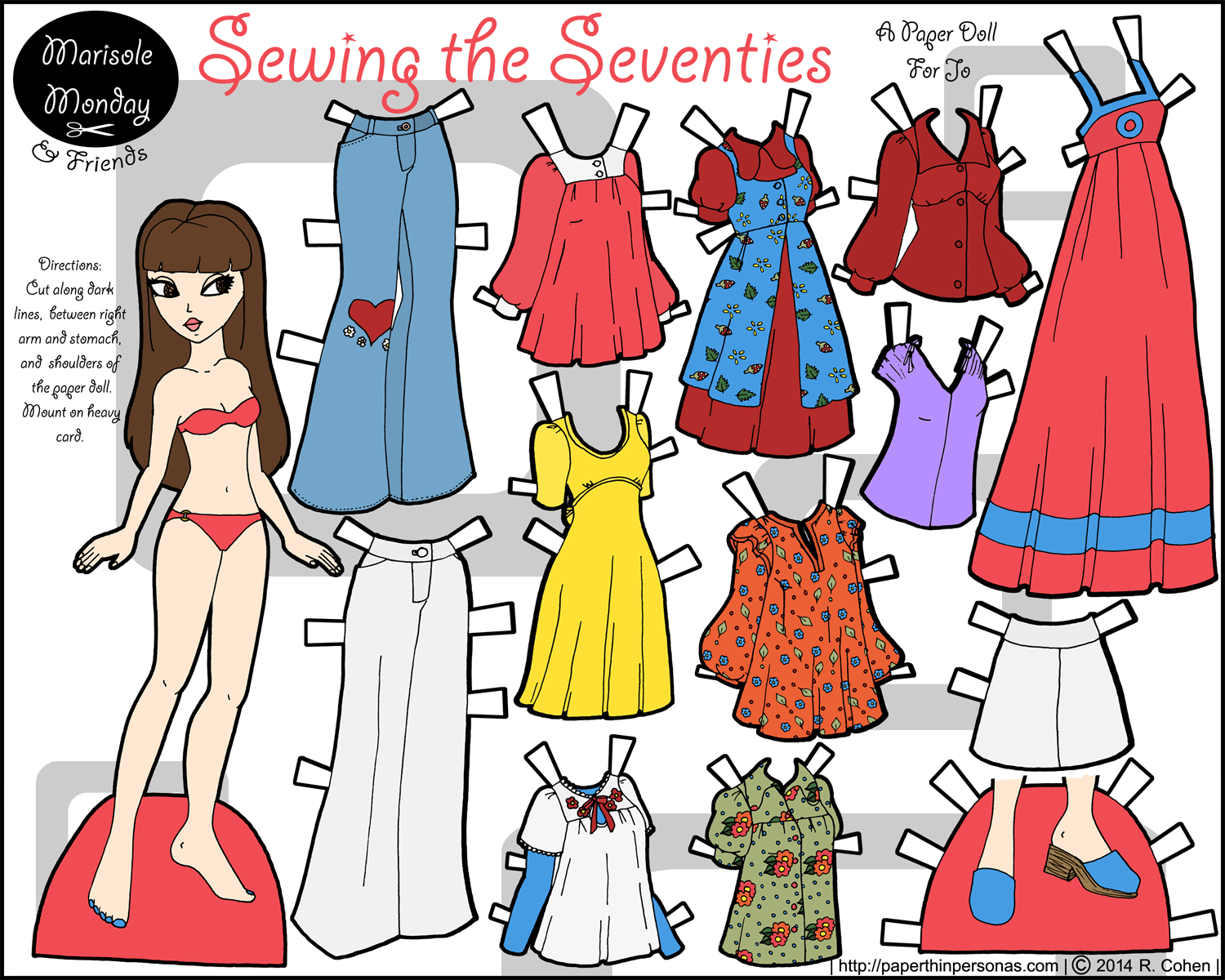 printable fashion model paper dolls